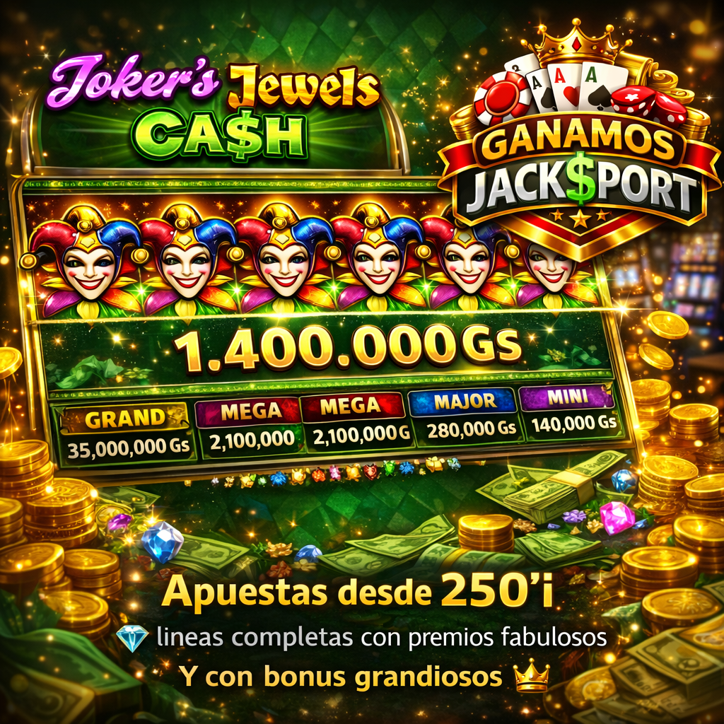 💎 Joker’s Jewels CA$H – Ganá hasta 1.400.000 Gs 🎰