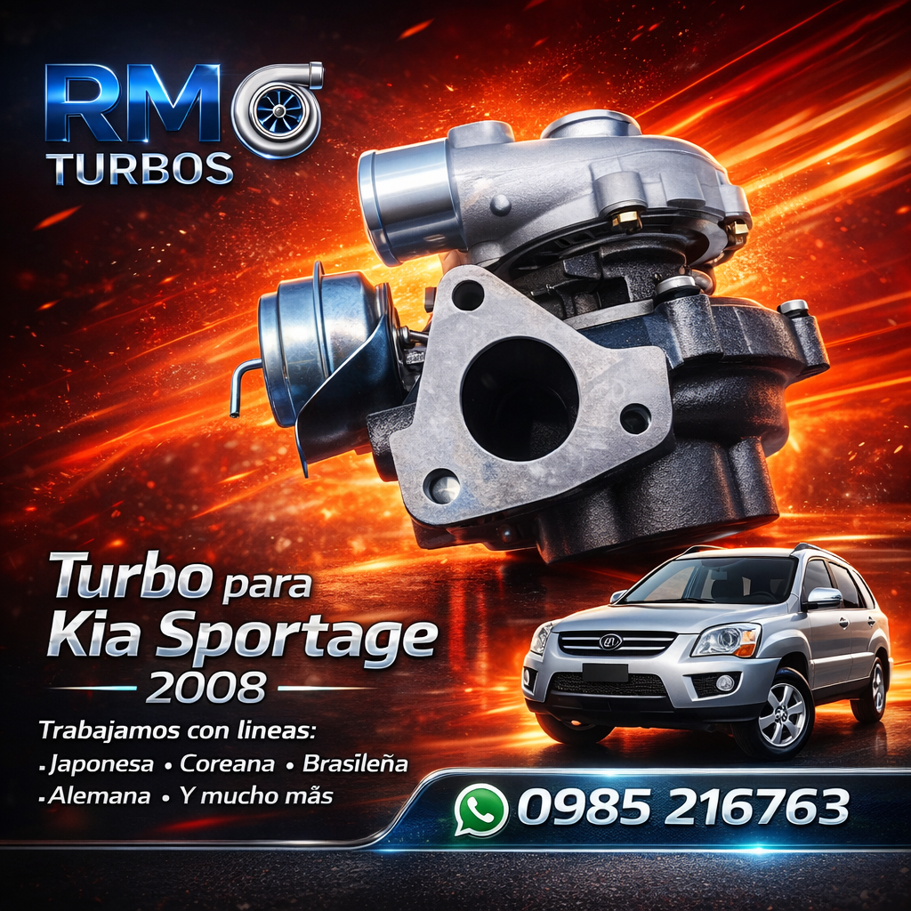 Turbo para Kia Sportage 2008 – Alta Potencia y Rendimiento