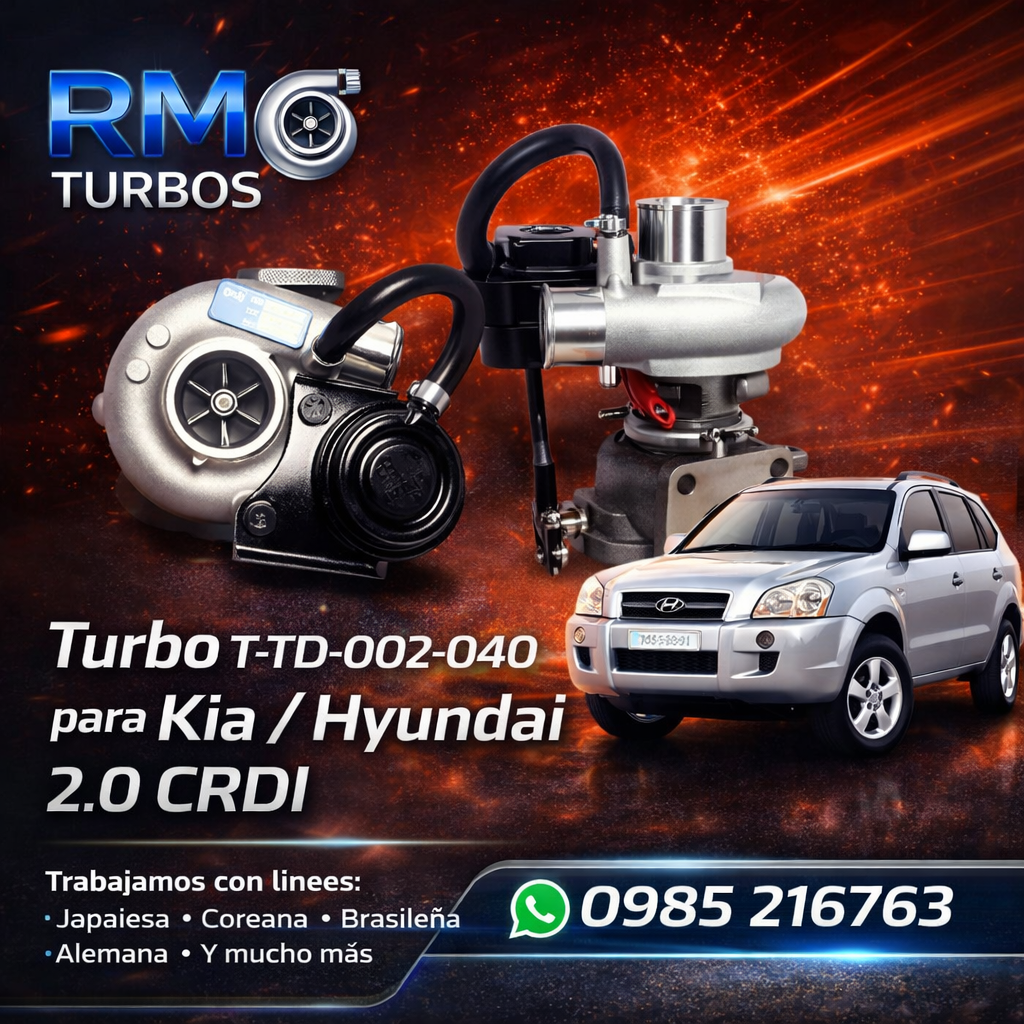 Turbo T-TD-002-040 para Kia / Hyundai 2.0 CRDI