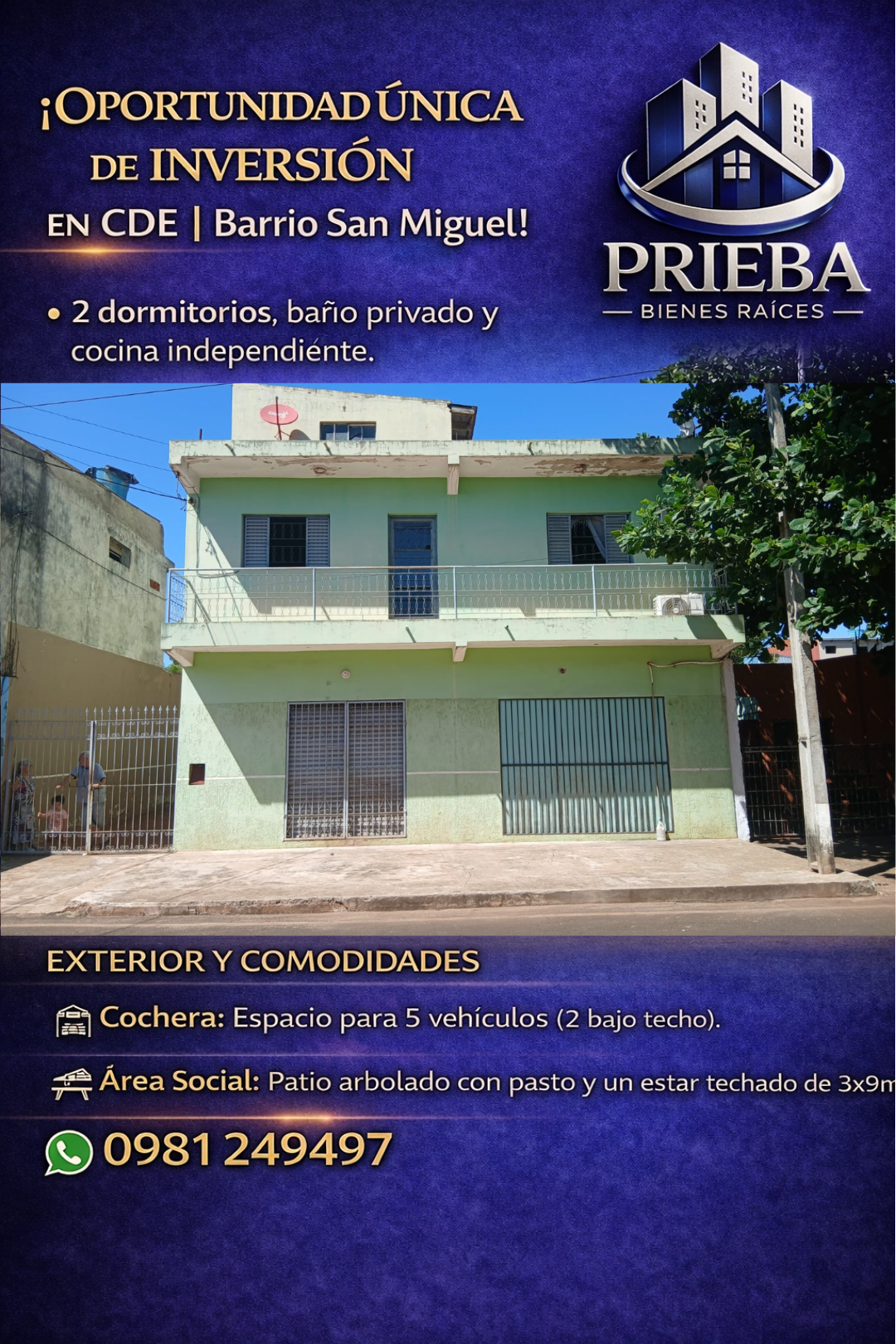 ¡OPORTUNIDAD ÚNICA DE INVERSIÓN EN CDE | Barrio San Miguel!