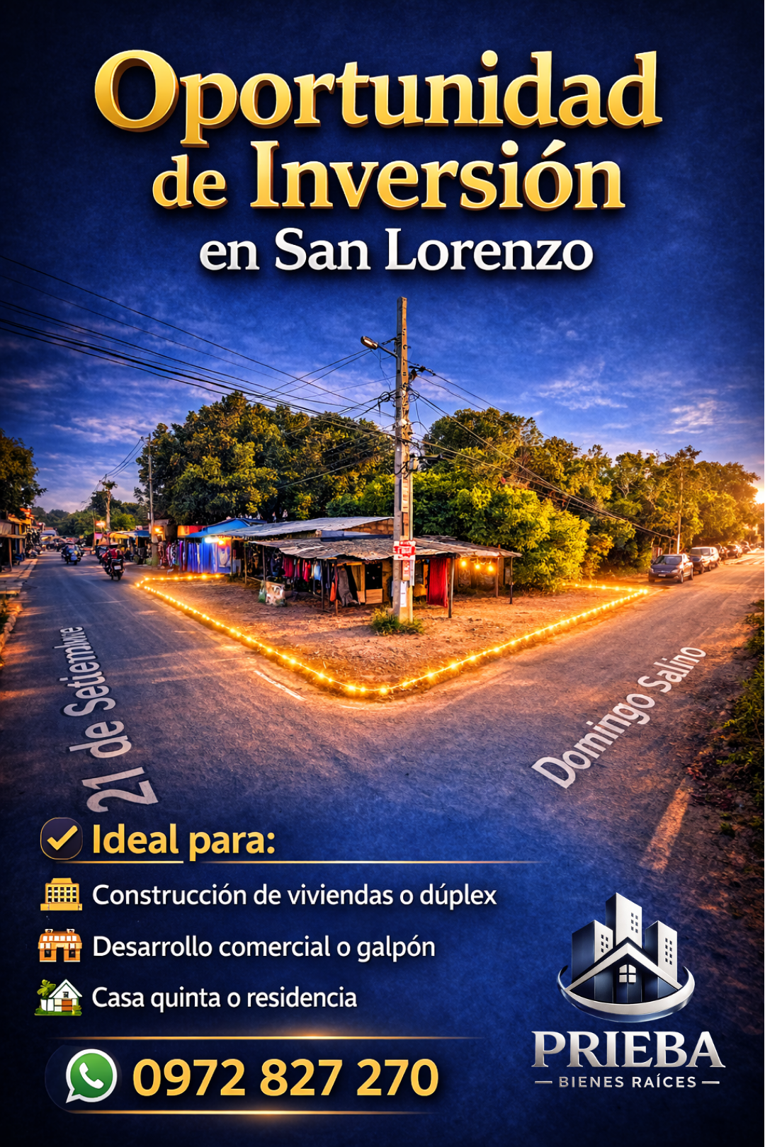 📢 🏡 Oportunidad de Inversión en San Lorenzo - Terrenos en Excelente Ubicación 📢