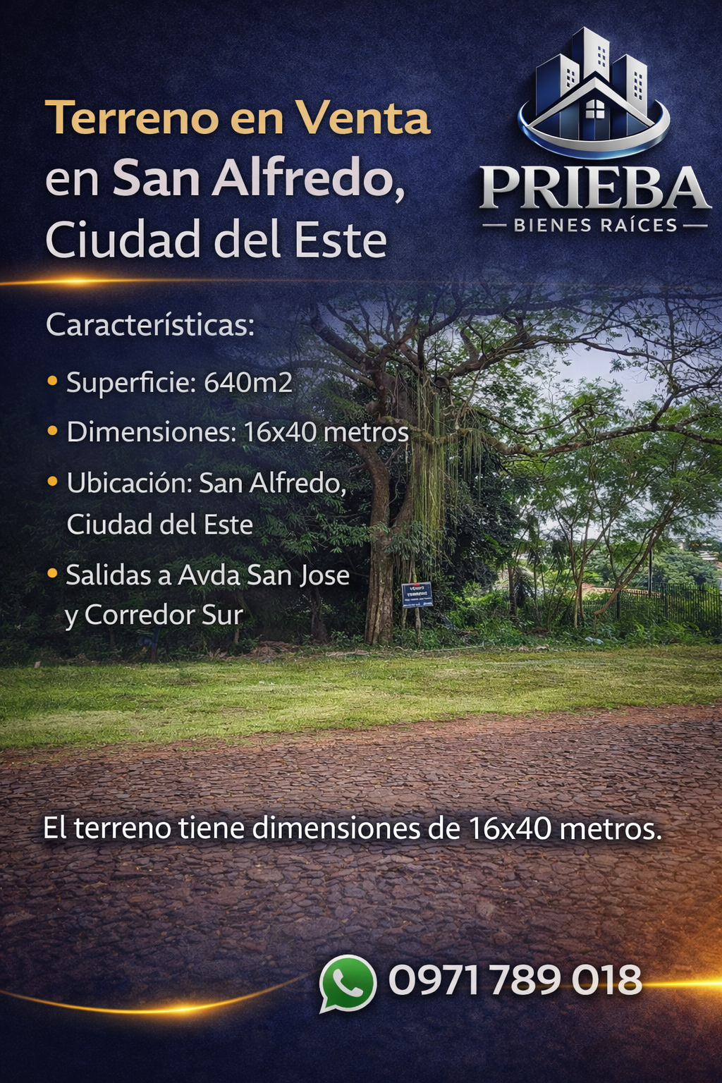 Terreno en Venta en San Alfredo, Ciudad del Este