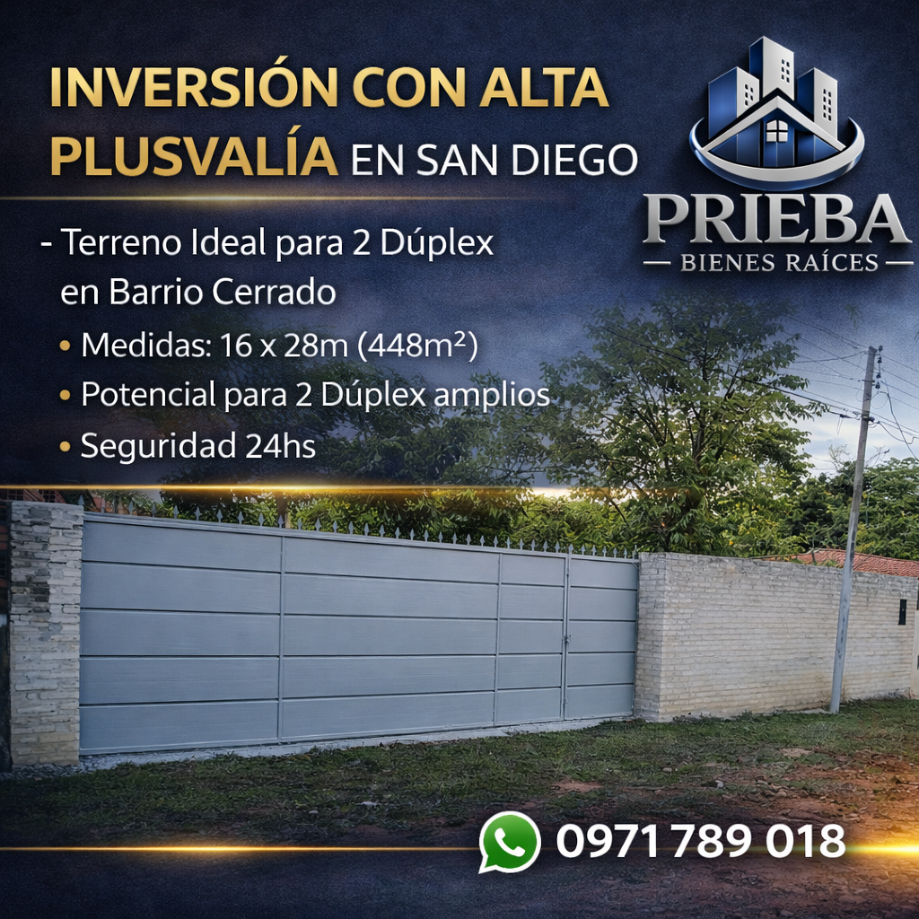 INVERSIÓN CON ALTA PLUSVALÍA EN SAN DIEGO