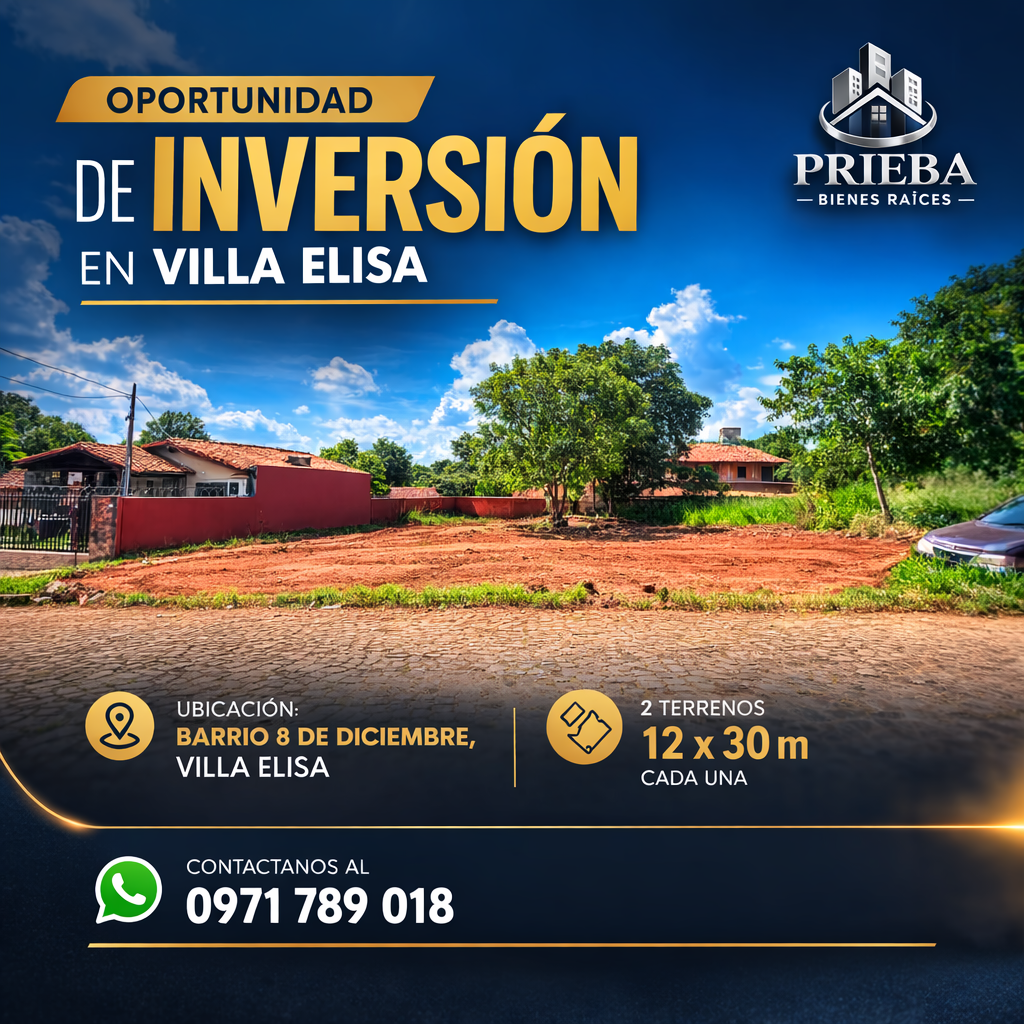 OPORTUNIDAD DE INVERSIÓN EN VILLA ELISA
