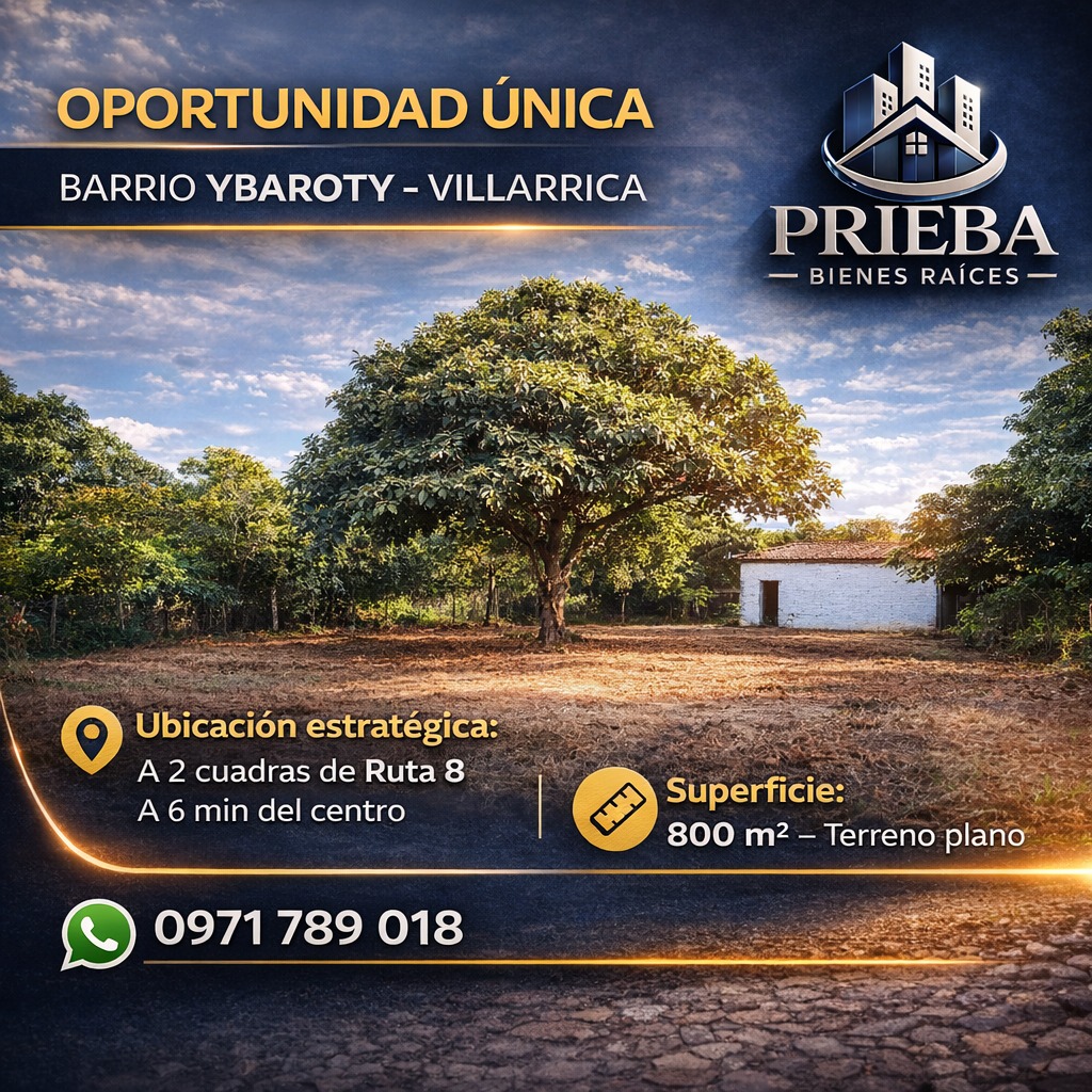 OPORTUNIDAD ÚNICA EN BARRIO YBAROTY - VILLARRICA