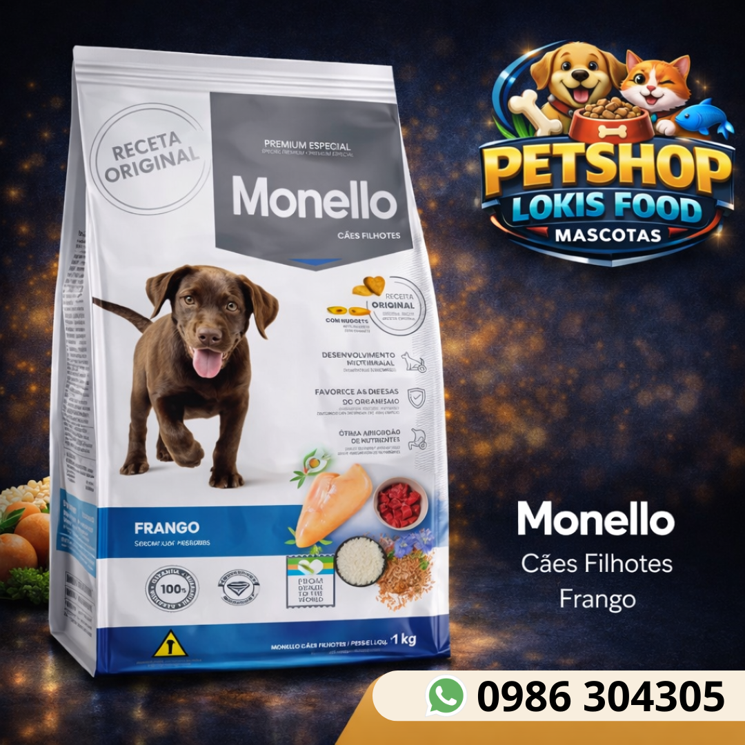Alimento para Perros Monello Cachorros Sabor Pollo 1 kg