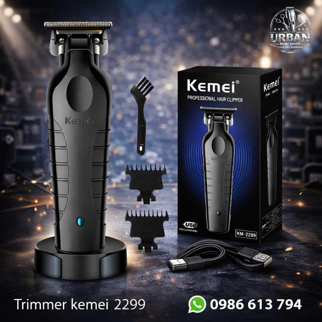 Trimmer Kemei KM-2299 – Máquina Profesional de Precisión para Barbería