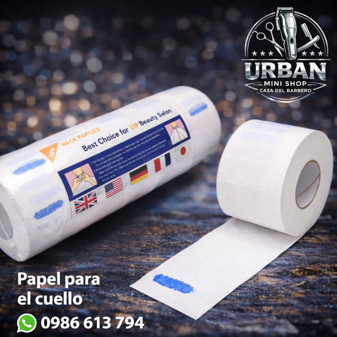 Papel para Cuello de Barbero – Higiene Profesional