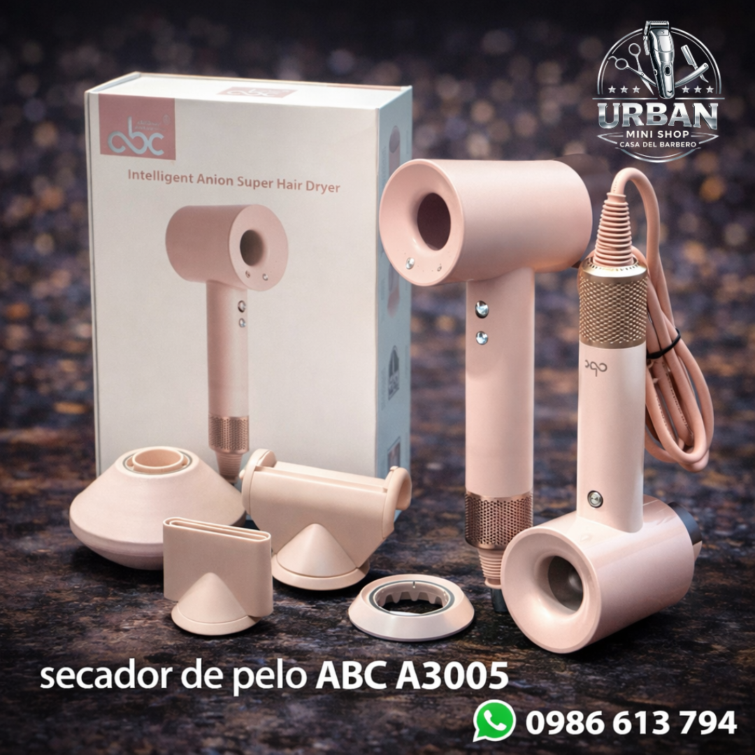 Secador de Pelo ABC A3005 – Potencia Profesional y Diseño Moderno