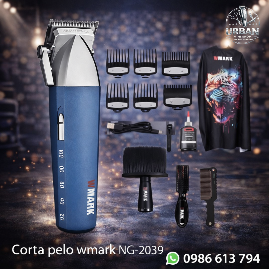 Corta Pelo Wmark NG-2039 – Kit Profesional Completo Barbería