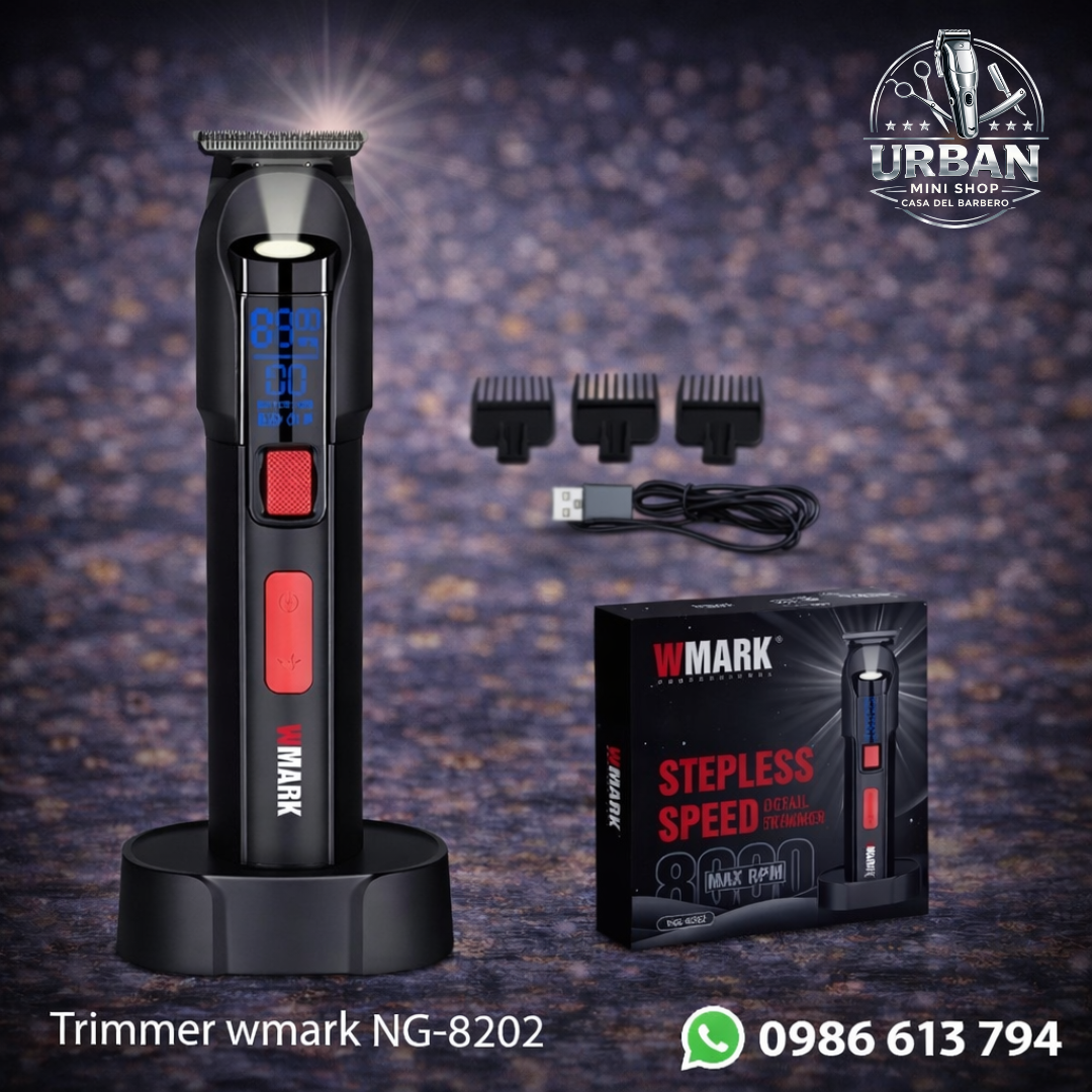 Trimmer Wmark NG-8202 – Detalladora Profesional con Velocidad Ajustable