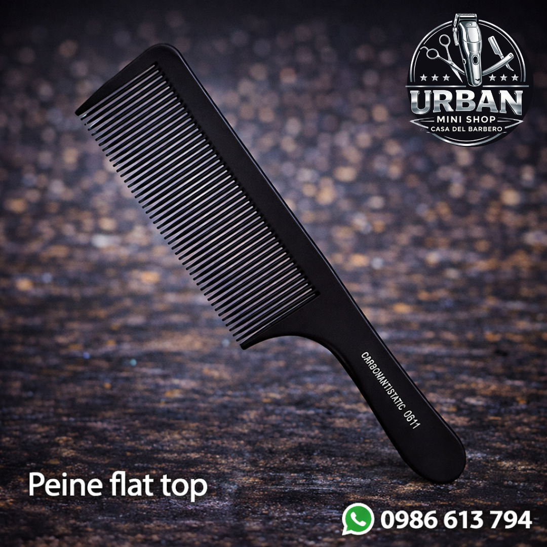 Peine Flat Top Profesional – Precisión Total para Cortes Perfectos