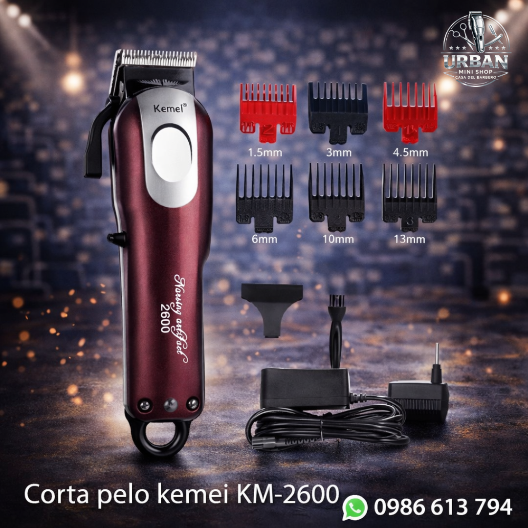 Corta Pelo Kemei KM-2600 – Máquina Profesional Completa