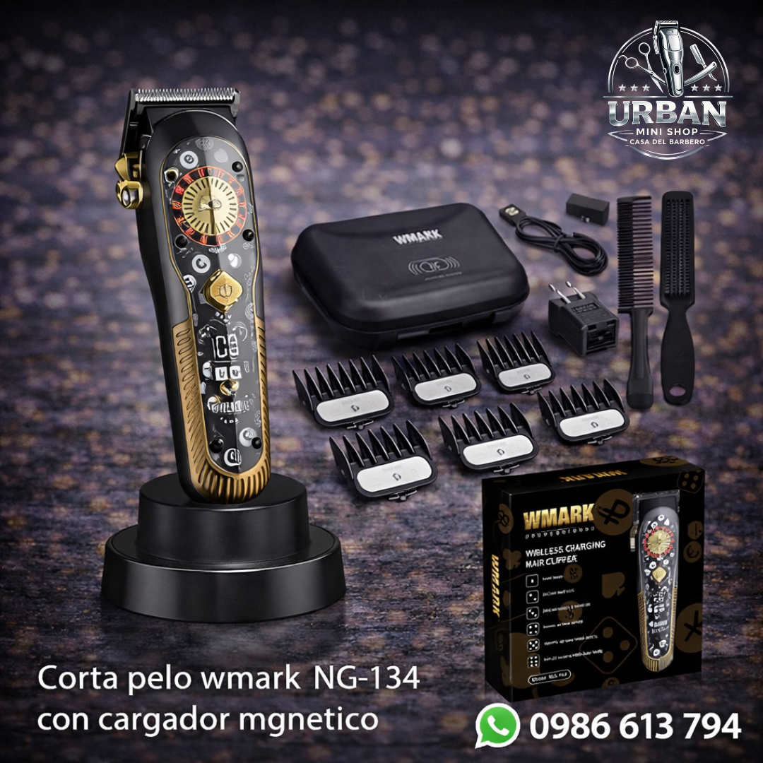 Corta Pelo Wmark NG-134 – Máquina Profesional con Cargador Magnético