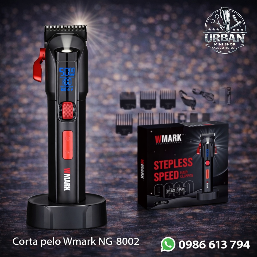 Corta Pelo Wmark NG-8002 – Máquina Profesional con Velocidad Ajustable