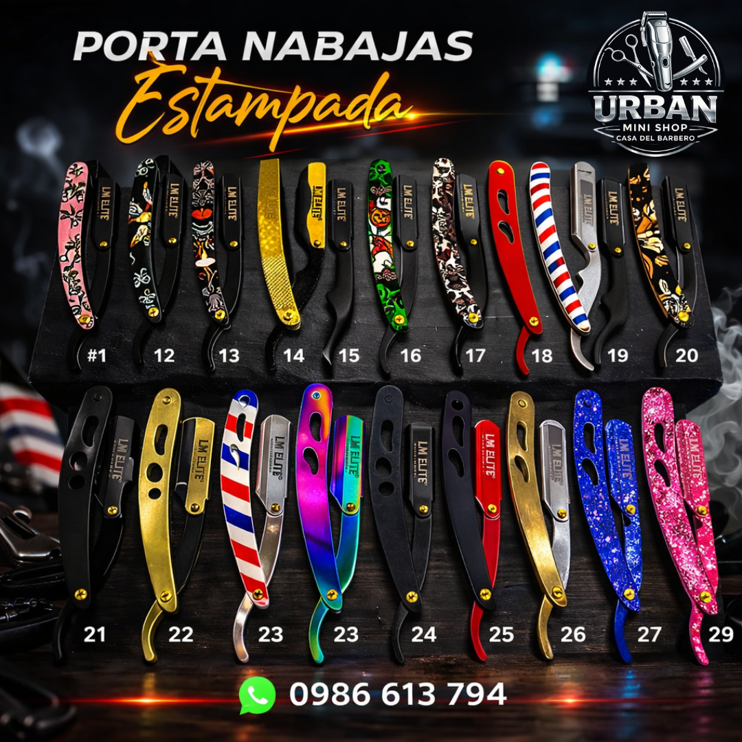 Porta nabajas estampada