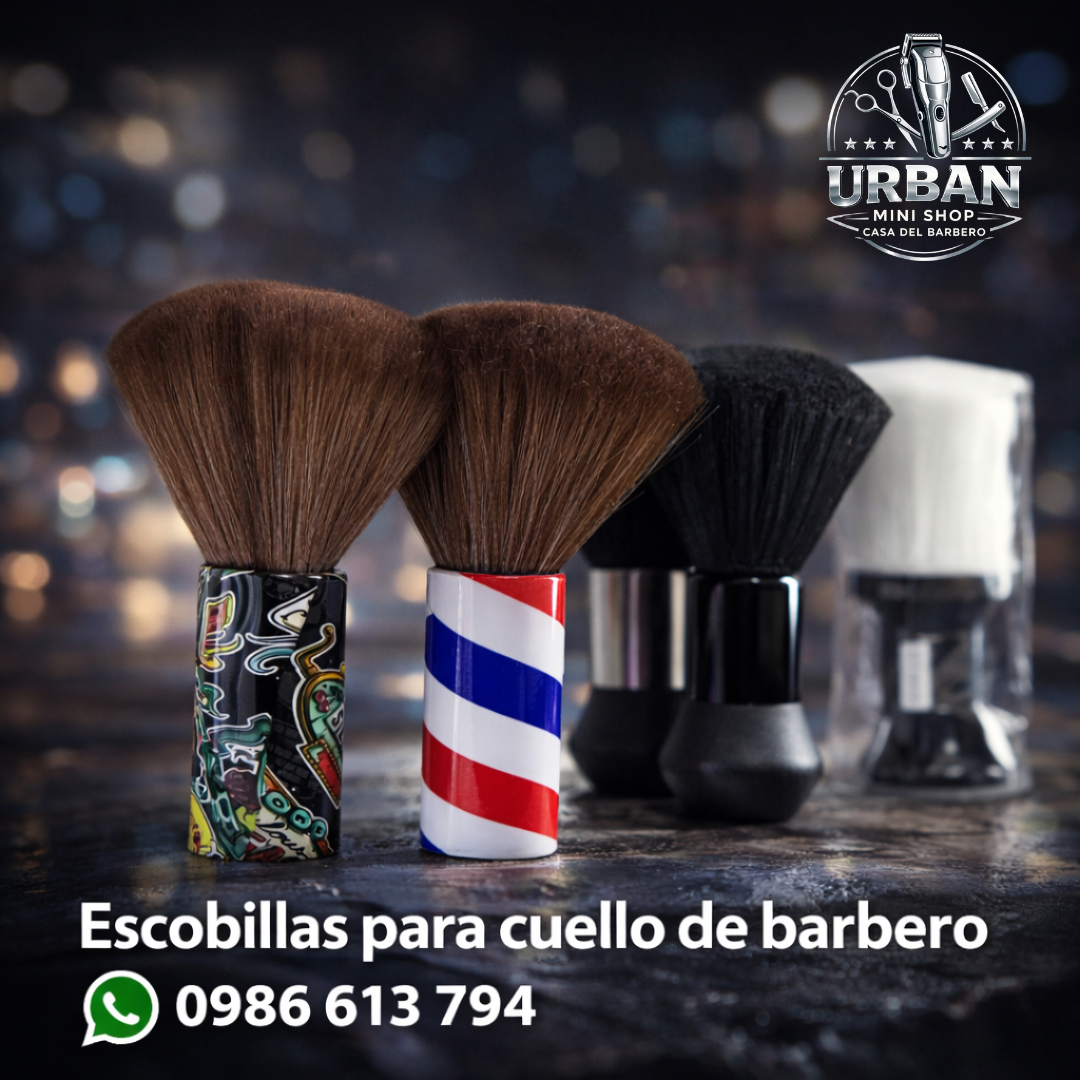 Escobillas Profesionales para Cuello de Barbero