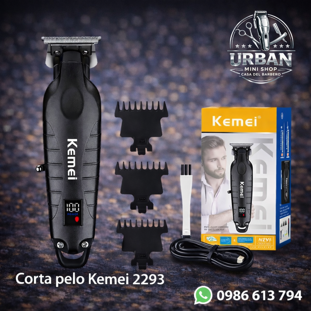Corta Pelo Kemei 2293 – Máquina Profesional Recargable