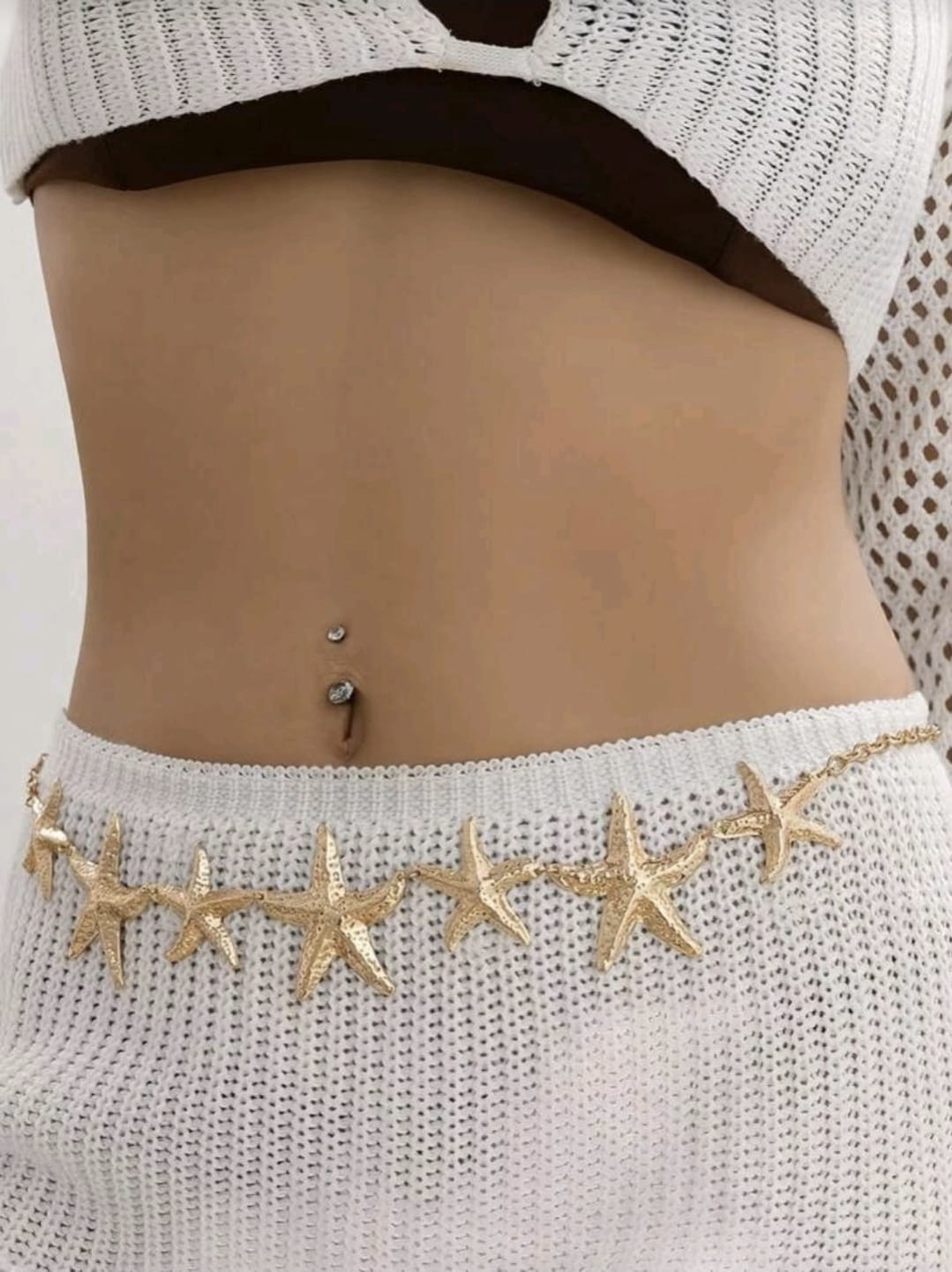 Cadena de cintura con estrella de mar.