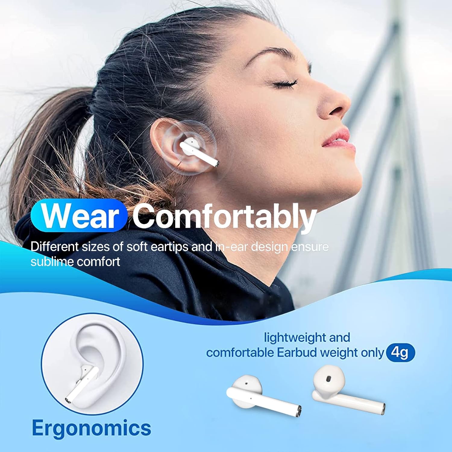AURICULAR V77 WIRELESS STEREO HEADSET AURICULAR BLUETOOTH