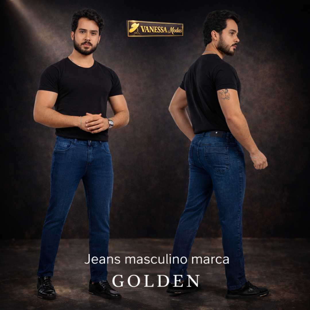 Jeans Masculino GOLDEN – Corte Moderno y Ajuste Perfecto