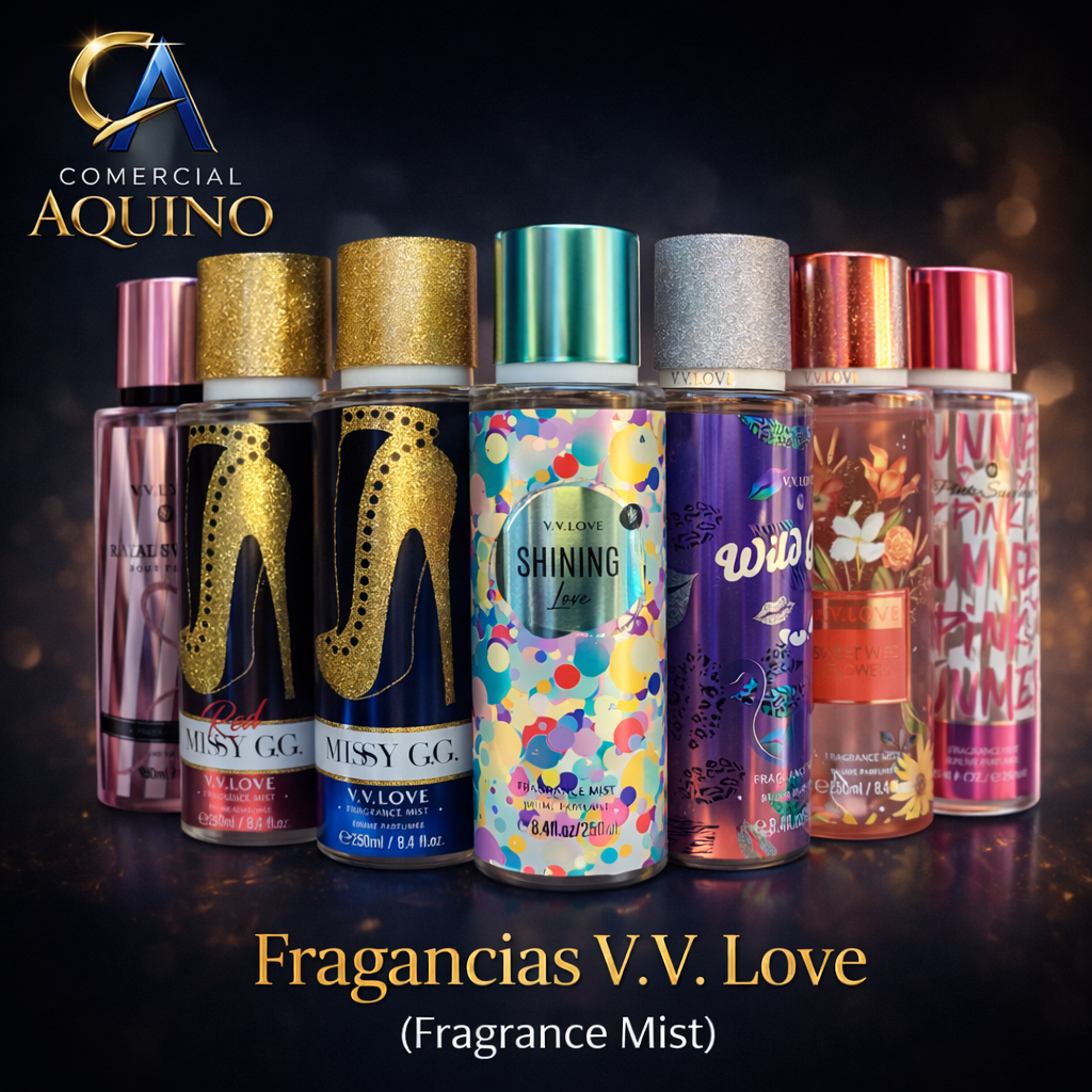 Fragancias V.V. Love Fragrance Mist 250ml – Aromas Premium Dulces y Refrescantes 🌸🔥