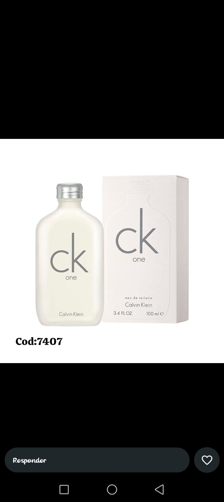 ✨ PERFUME CALVIN KLEIN CK ONE EAU DE TOILETTE UNISEX 🌿🤍 100ML 
ORIGINAL SELLADO ✨