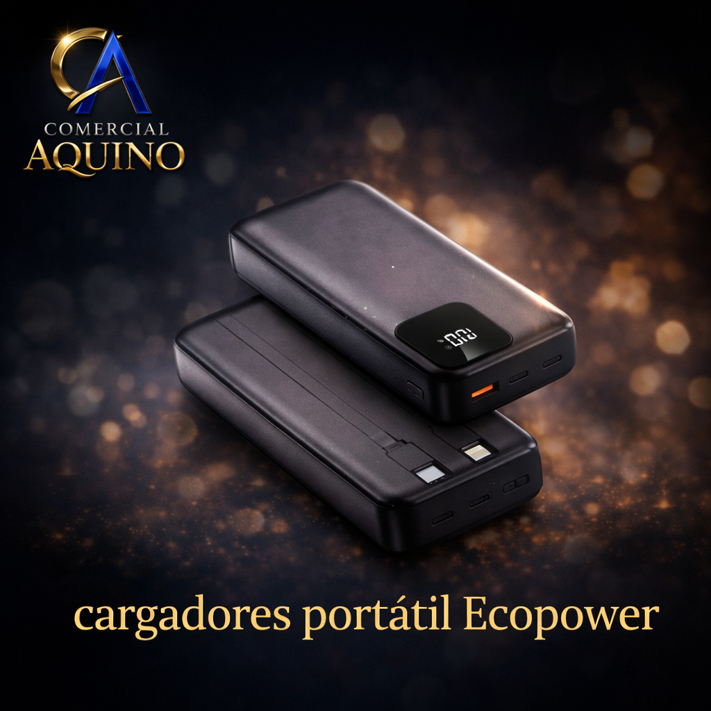 Cargador Portátil Ecopower – Power Bank de Alta Capacidad y Carga Rápida 🔋⚡