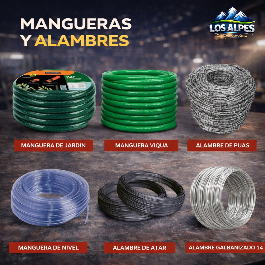 🌿 Mangueras y Alambres de Alta Calidad – Resistencia y Versatilidad 💪