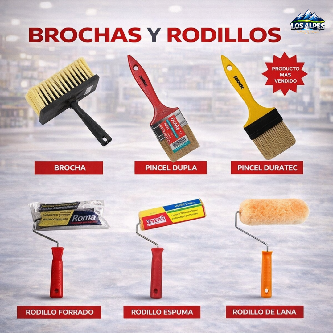 🎨 Brochas y Rodillos Profesionales – Pintá como un experto 🏡