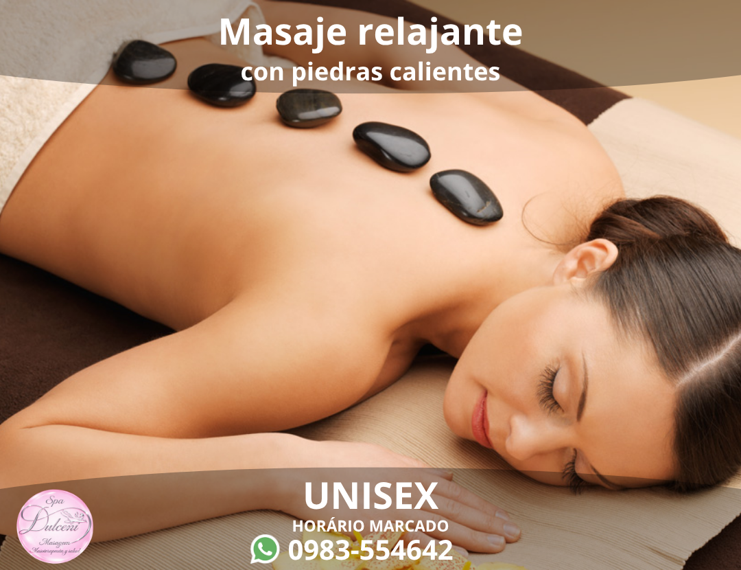 Masaje Relajante con Piedras Calientes