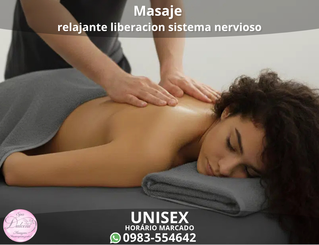 Masaje relajante liberacion sistema nervioso
