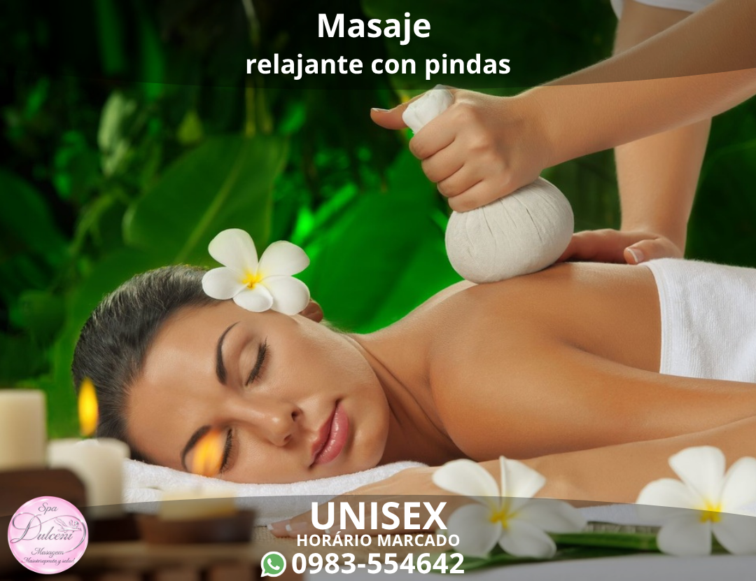 Masaje relajante con pindas