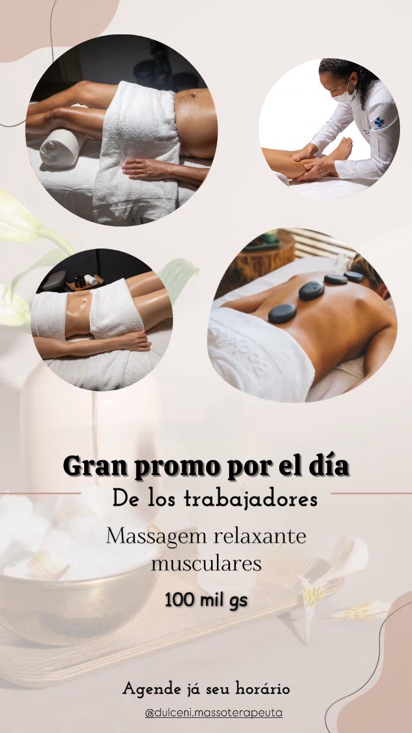 💆‍♀️ ¡Relajate como te merecés este Día del Trabajador!