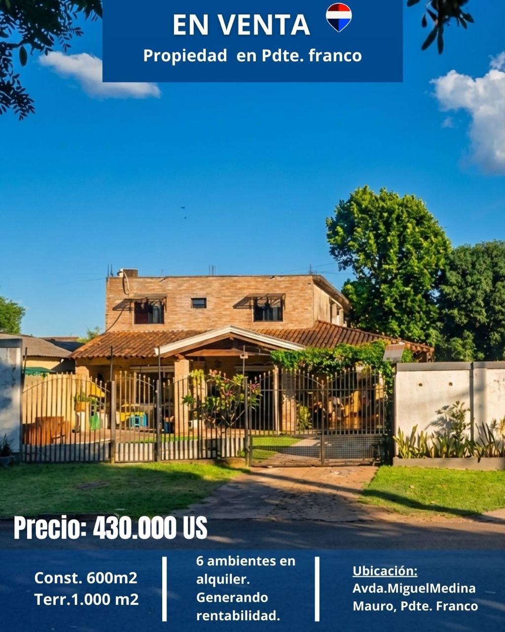 Oportunidad de inversión en Presidente Franco