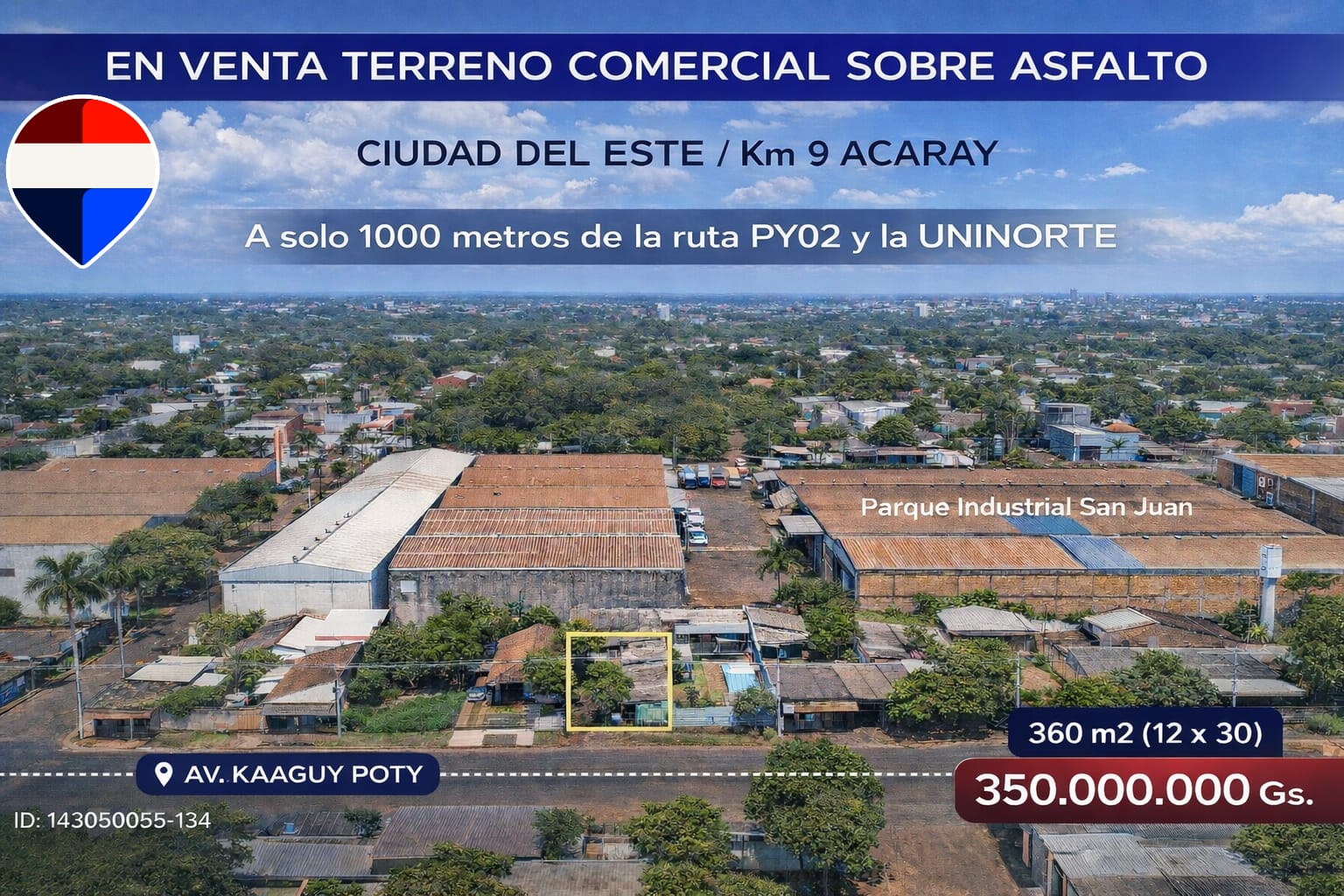 📍 𝗢𝗣𝗢𝗥𝗧𝗨𝗡𝗜𝗗𝗔𝗗 𝗗𝗘 𝗜𝗡𝗩𝗘𝗥𝗦𝗜𝗢́𝗡 – 𝗧𝗘𝗥𝗥𝗘𝗡𝗢 𝗖𝗢𝗠𝗘𝗥𝗖𝗜𝗔𝗟 𝗦𝗢𝗕𝗥𝗘 𝗔𝗦𝗙𝗔𝗟𝗧𝗢