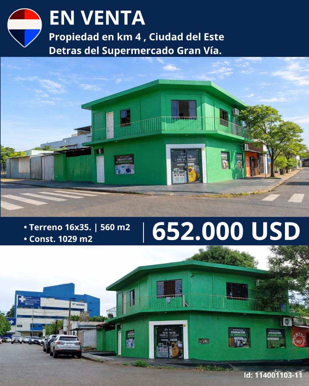Edificio Comercial en Esquina – Km 4 CDE | Alta Rentabilidad