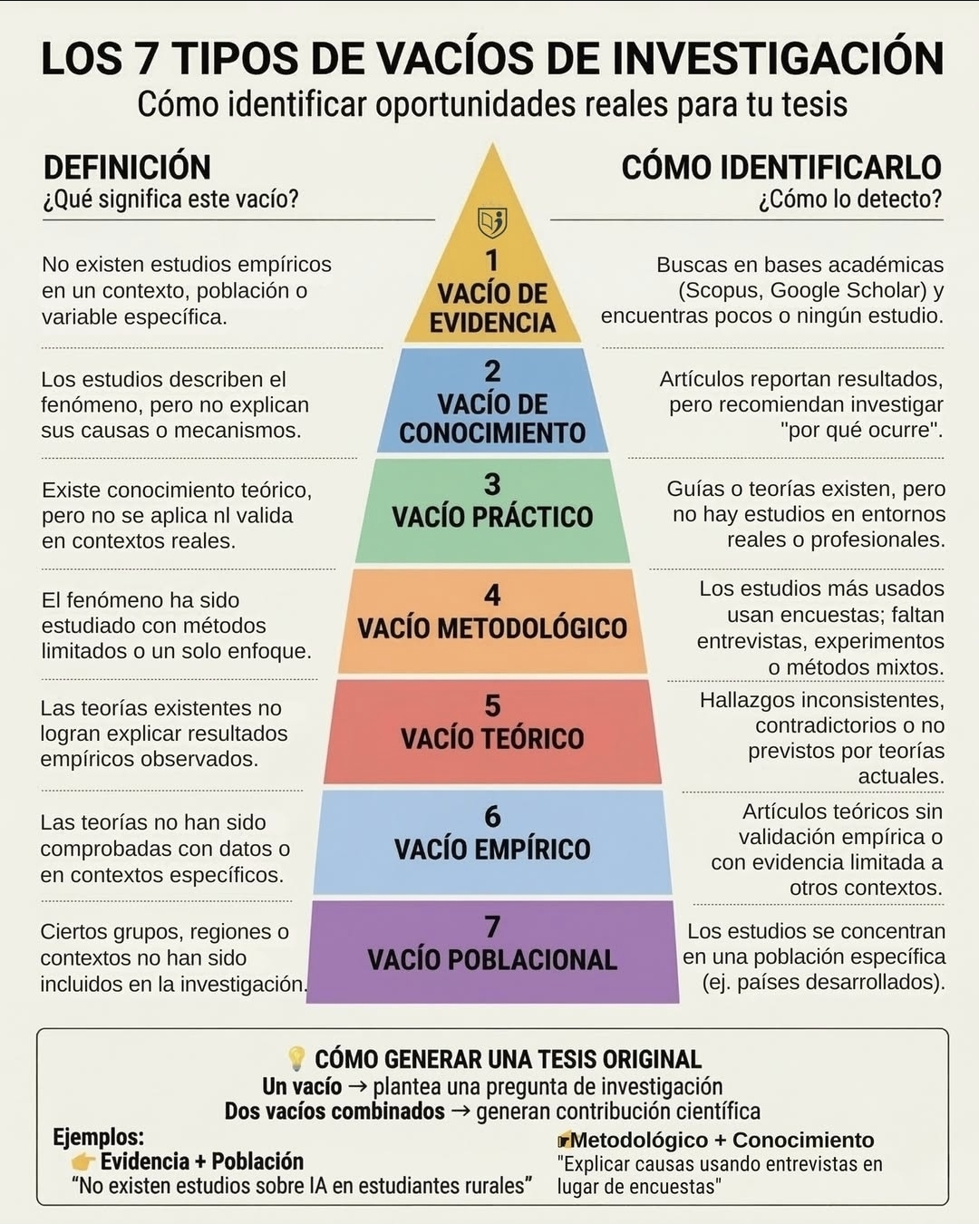 Los 7 Vacíos de Investigación 🔍📚 | Cómo encontrar el tema perfecto para tu tesis