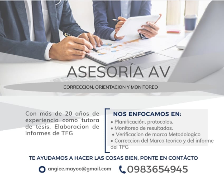 Asesoría AV 📊🎓 | Expertos en tesis, TFG y trabajos académicos