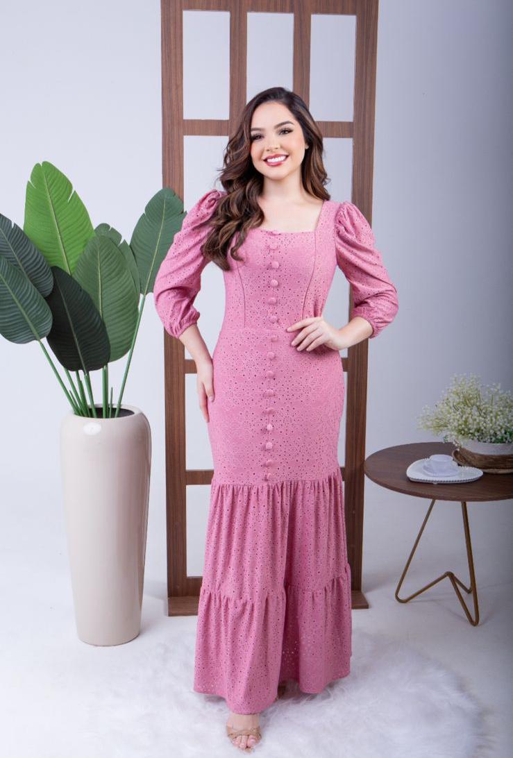 🌸 Vestido Casual Elegante en Rosa 🌸