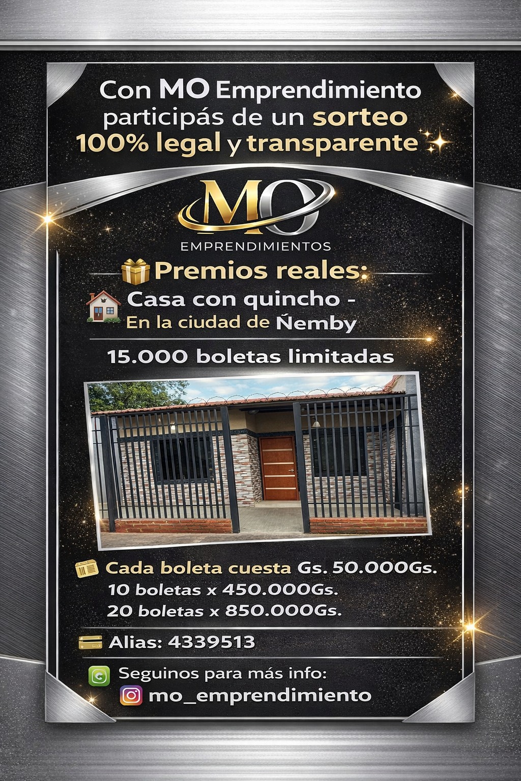 🏡✨ ¡Podés ganar tu casa en Ñemby por solo 50.000 Gs!