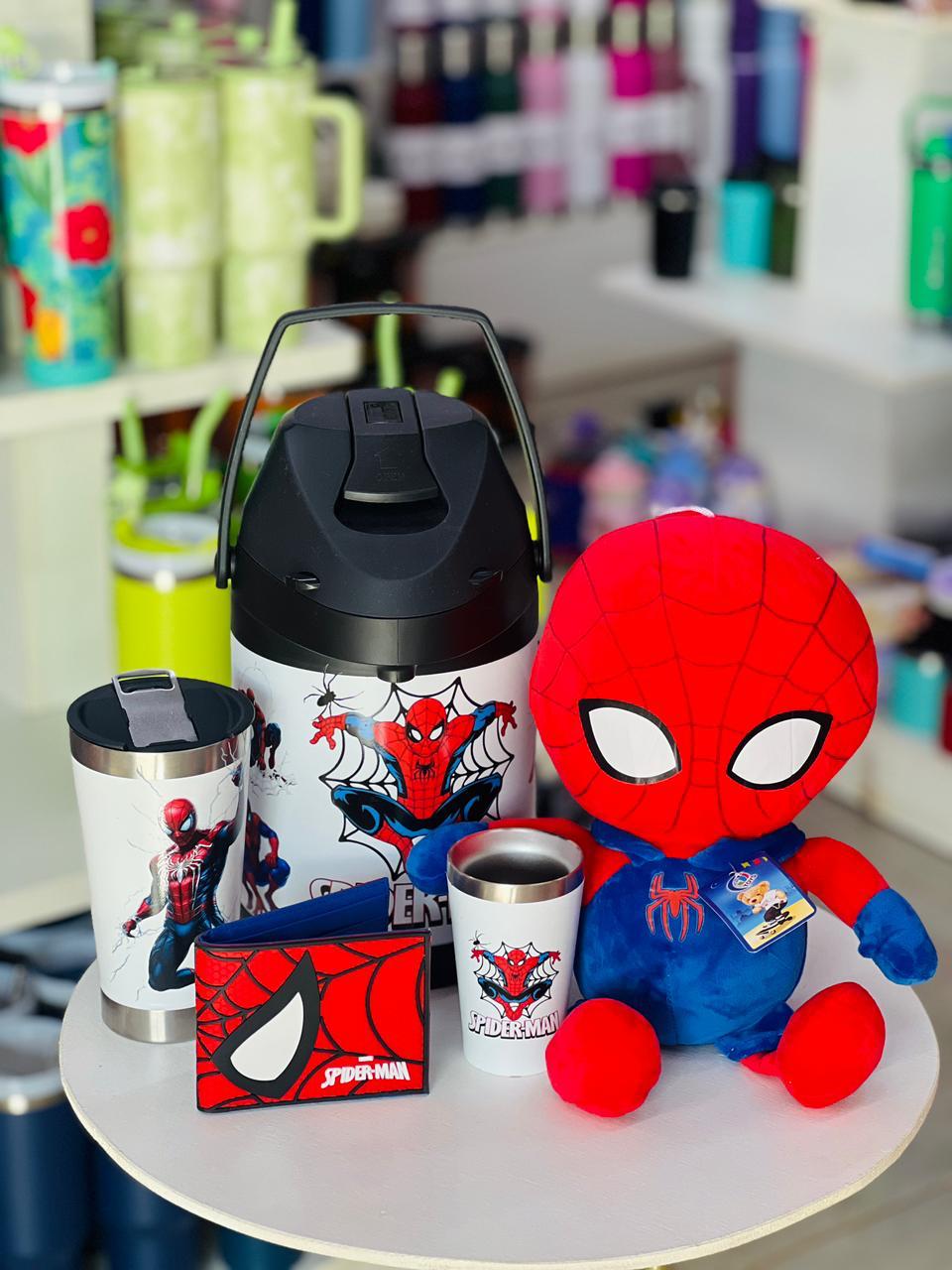 Combo Spider-Man Deluxe – Termo + Vaso + Peluche + Billetera 🕷️🔥