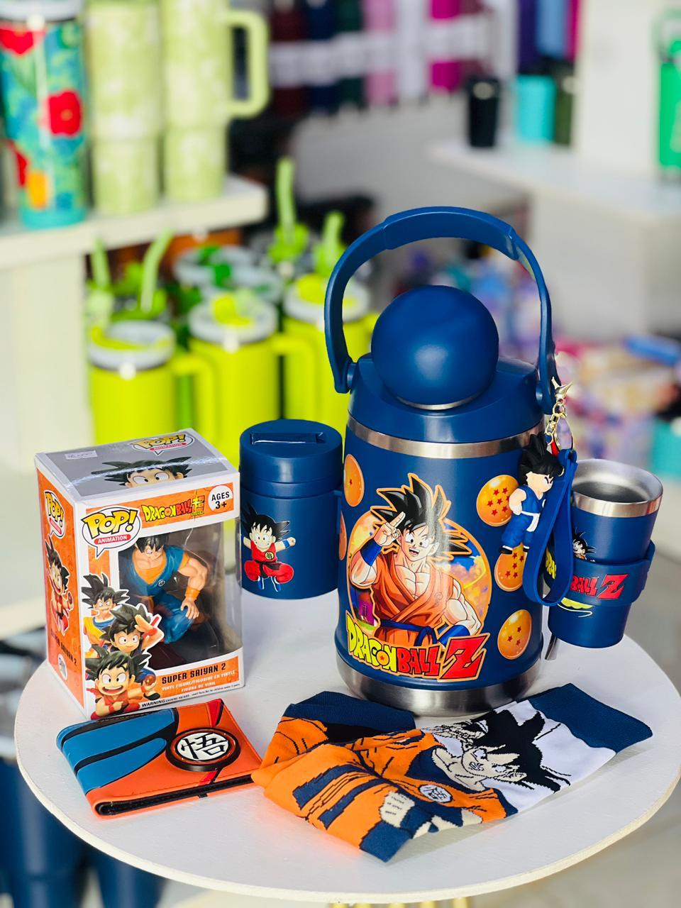Combo Dragon Ball Z Deluxe – Termo + Vaso + Figura + Accesorios 🐉🔥