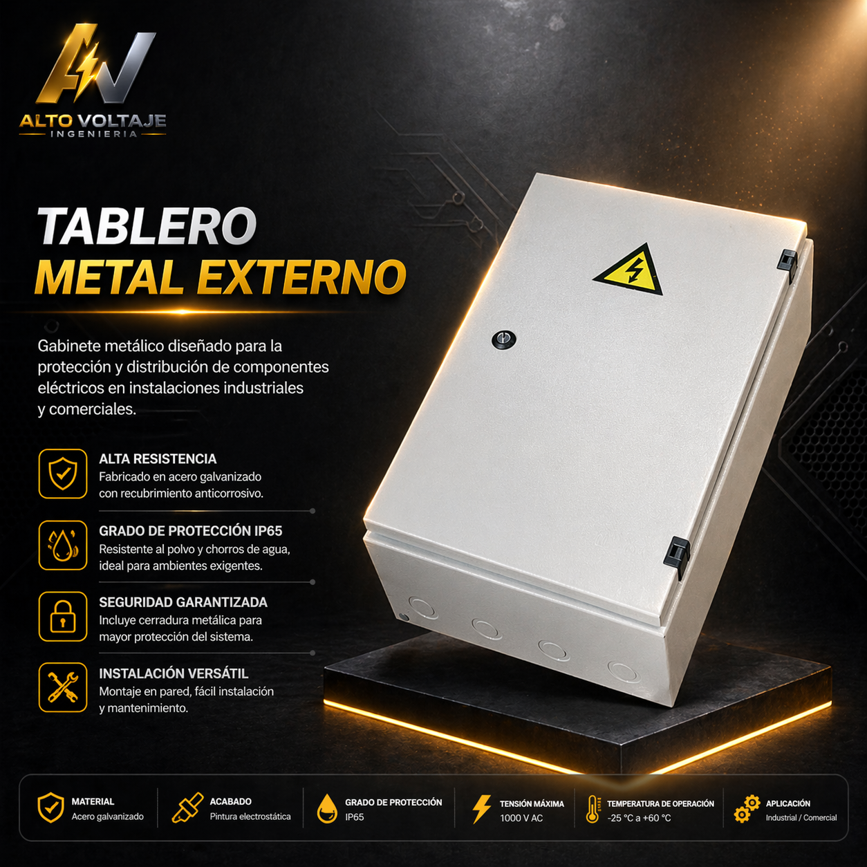 Tablero Metálico Exterior IP65