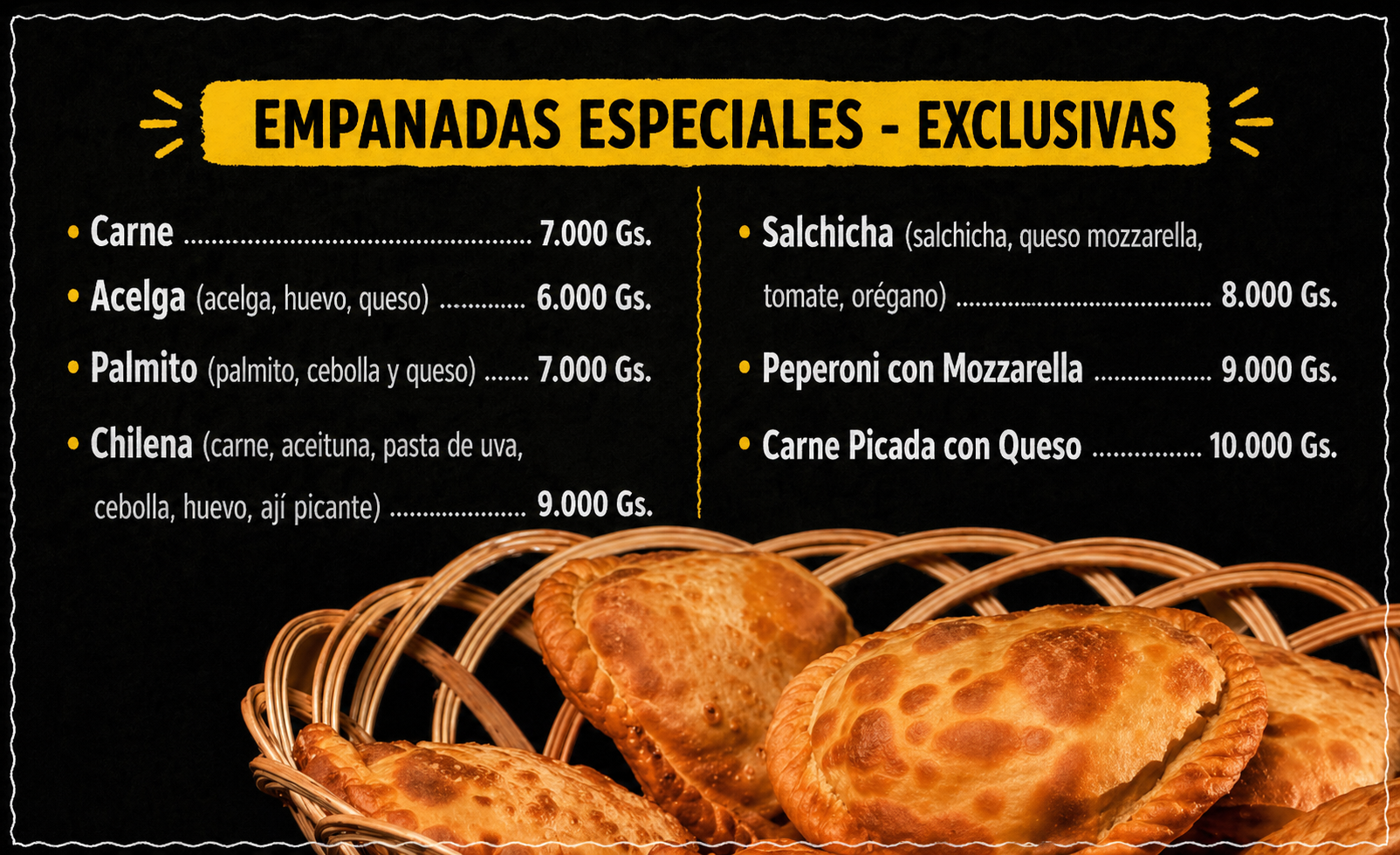 Empanadas especiales y exclusivas