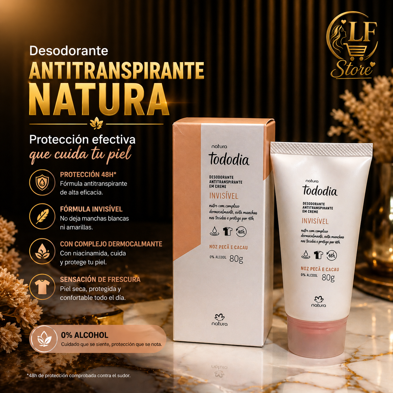 🛡️ Desodorante Antitranspirante Natura Tododia – Protección y Cuidado Diario