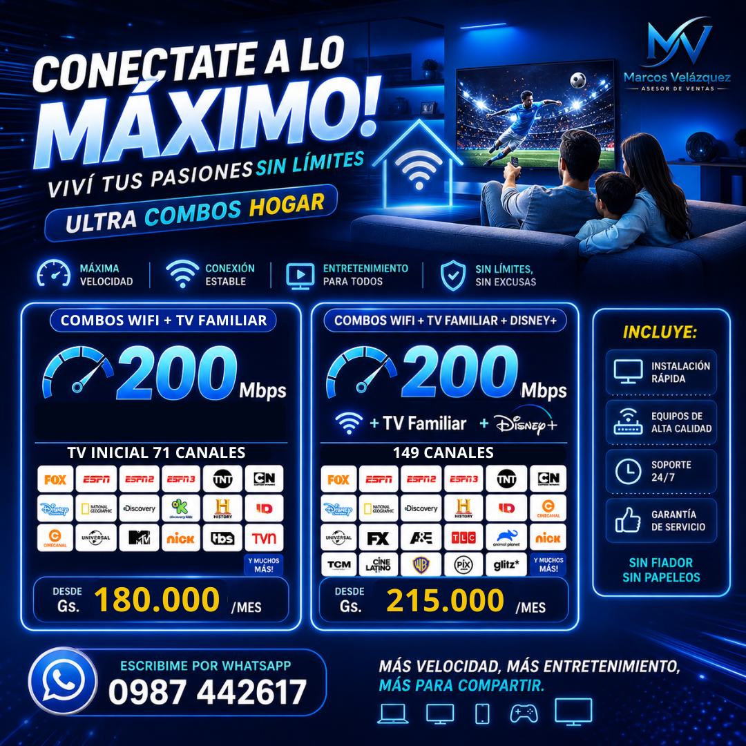 🚀 Conectate a lo Máximo con Internet + TV sin Límites
