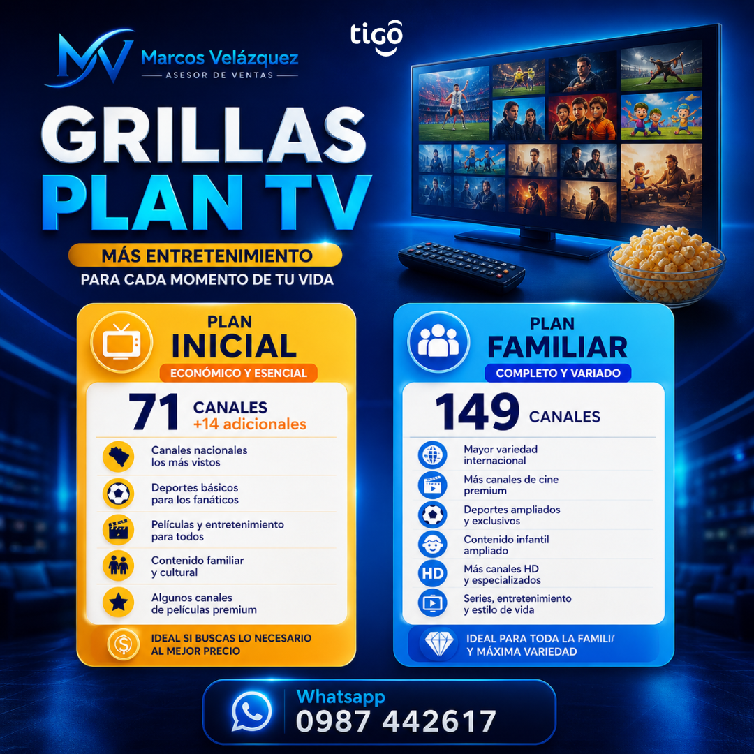 📺 Elegí el plan TV ideal para tu hogar