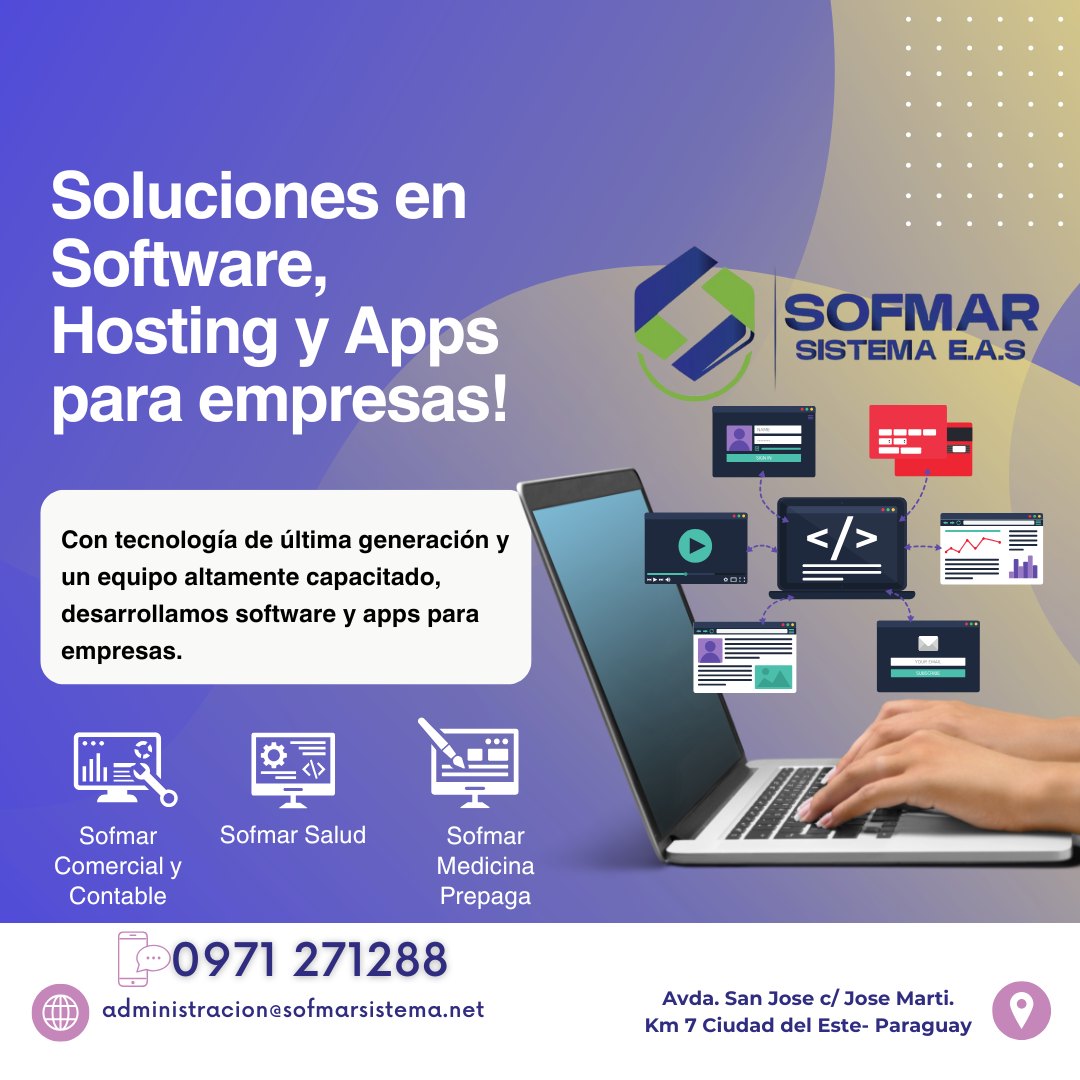 💻 Software, Hosting y Apps para Empresas
