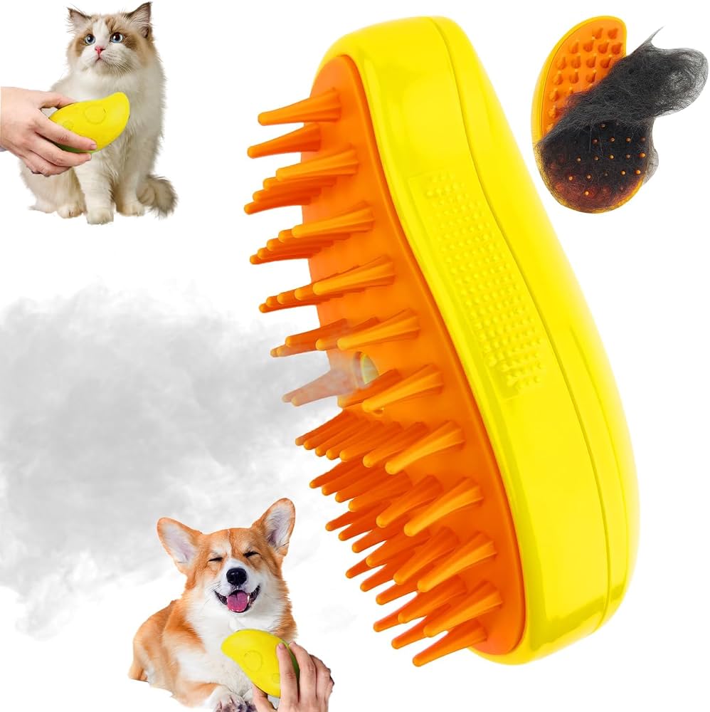 🐶✨ Cepillo de Vapor para Mascotas | Limpieza y Cuidado Profesional